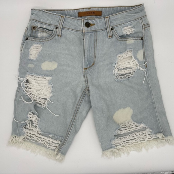 Joes jeans the Finn Bermuda shorts collectors edition bleach distressed size 24 - Picture 2 of 6
